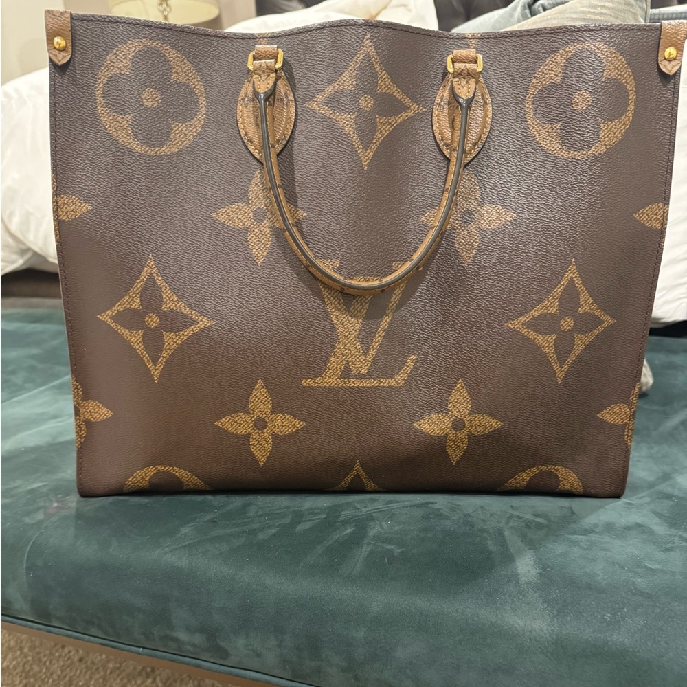 Louis Vuitton On The Go Brown Monogram Tote Large